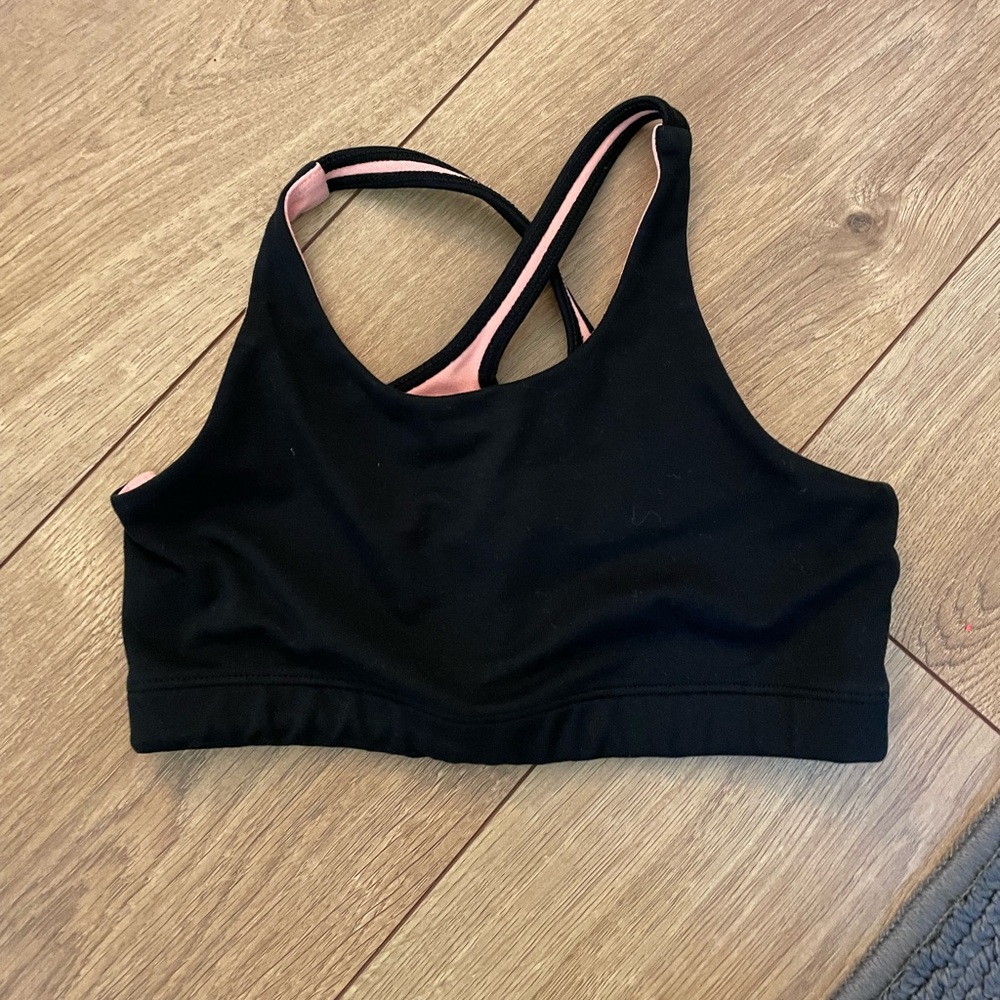 Girl’s Black sports bra